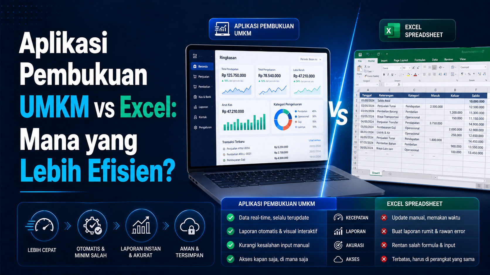 Aplikasi pembukuan UMKM vs Excel