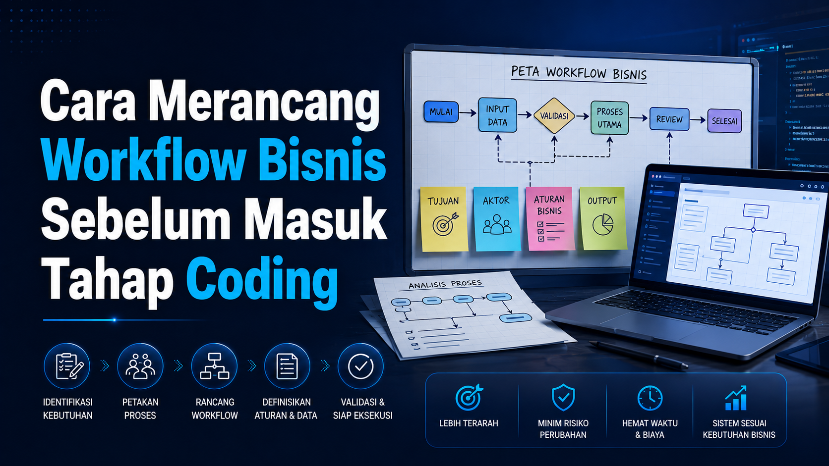 Merancang workflow bisnis sebelum coding