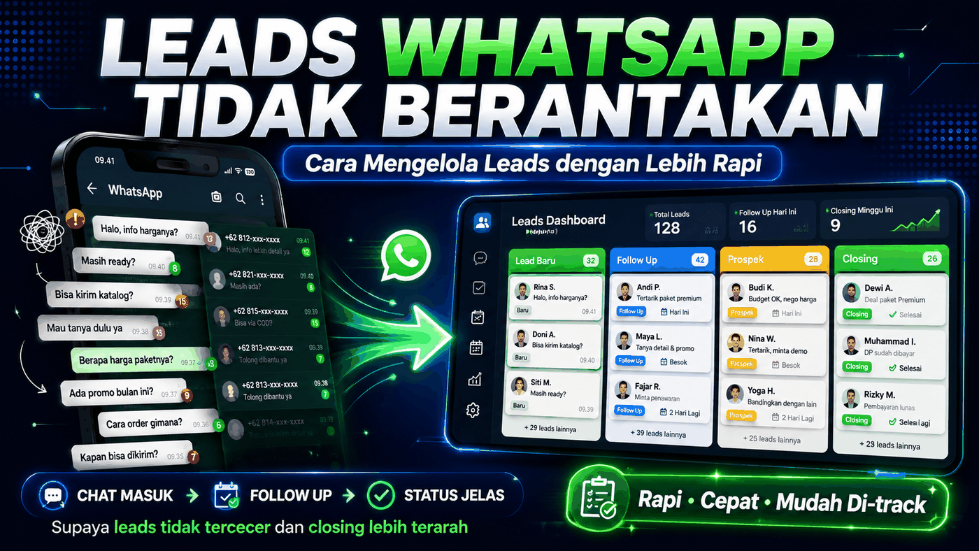 Cara mengelola leads WhatsApp