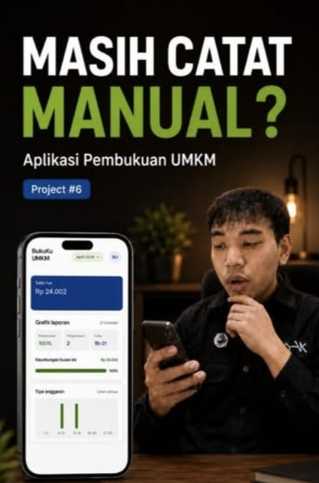 Thumbnail project ke-6 BukuKu UMKM aplikasi pembukuan digital