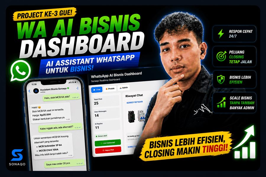 Preview AI Sales Assistant dan WhatsApp Workflow
